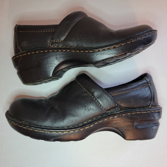 b.o.c Born Concept Black Leather Upper Clogs ~ Size 9.5 - Picture 4 of 6